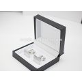 Fashion 316L aço inoxidável fábrica Atacado Cufflink com caixa